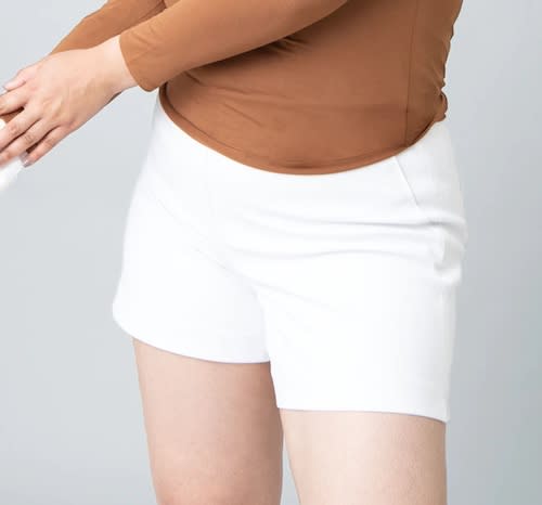 Spanx just released the best white pants that are completely opaque and  won't show your underwear
