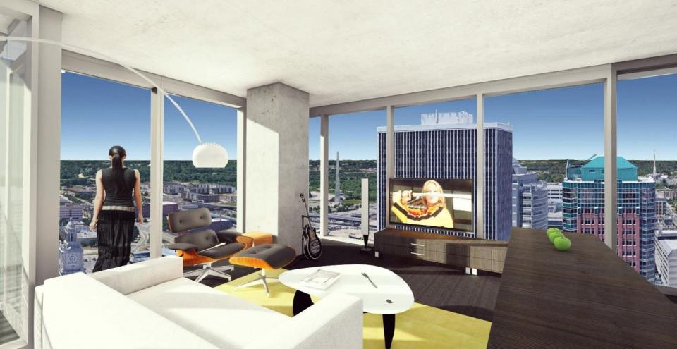 Blackbird Investments had commissioned design of a 33-story apartment tower at 515 Walnut St. Architectural plans have been secured by the St. Joseph Group, which wants to revive the project.