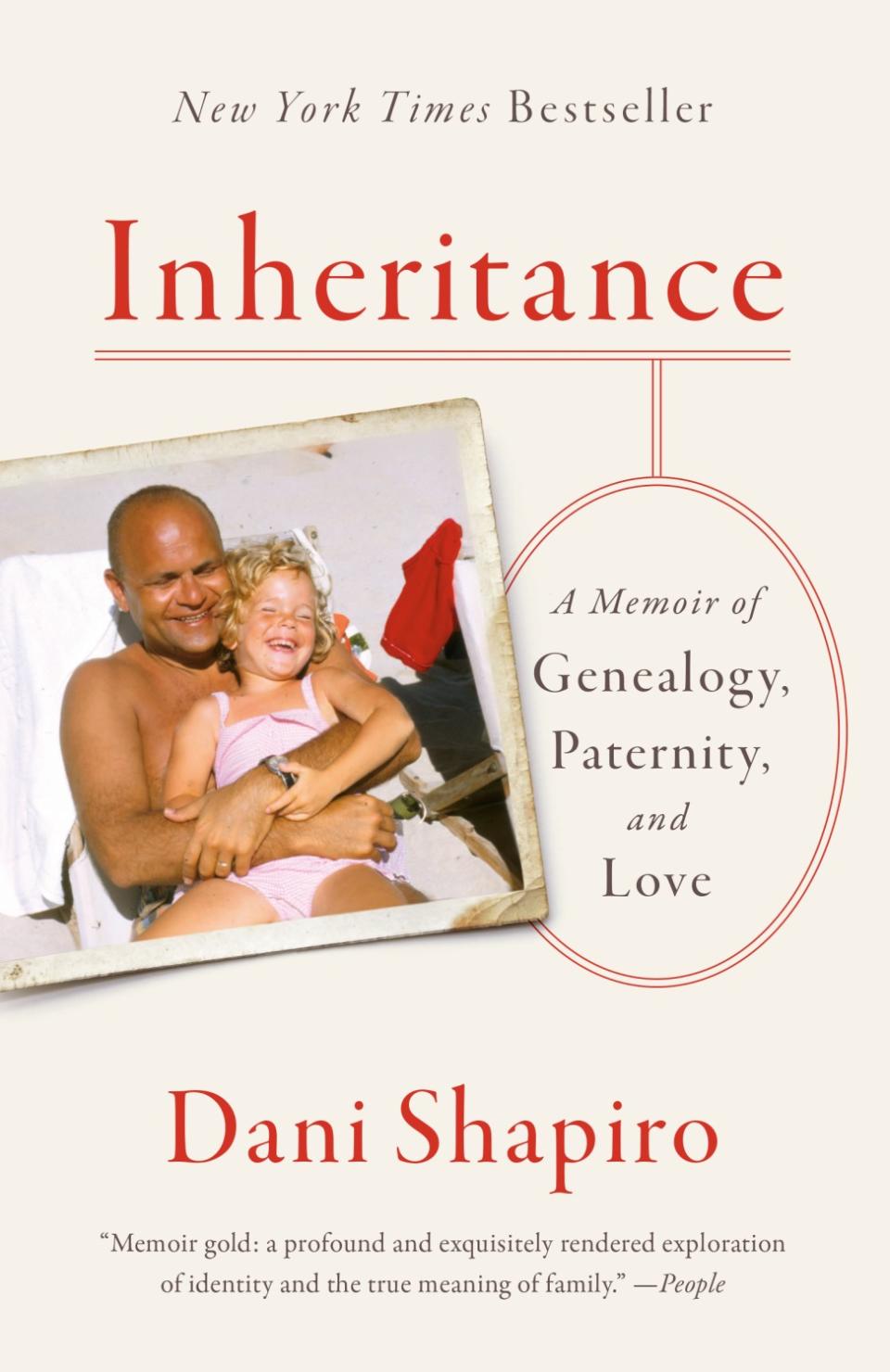 A book jacket for "Inheritance," by Dani Shapiro. Credit: Anchor