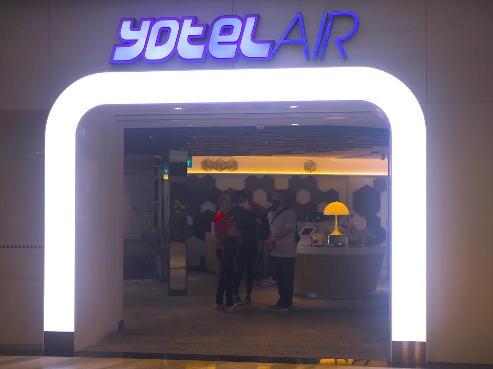 Yotelair Singapore Changi Airport.