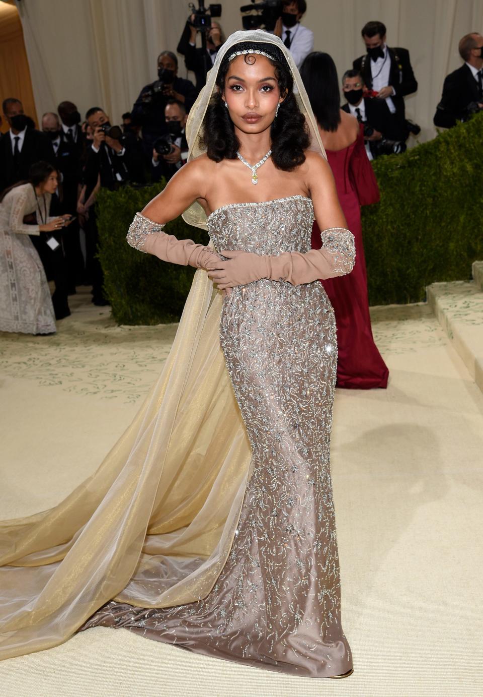 Yara Shahidi attends the Metropolitan Museum of Art's Costume Institute benefit gala celebrating the opening of the "In America: A Lexicon of Fashion" exhibition on Sept. 13, 2021, in New York.