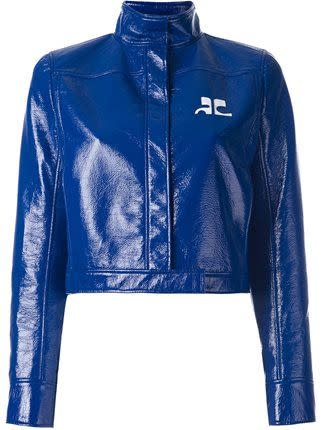 Courrèges Vinyl Cropped Jacket