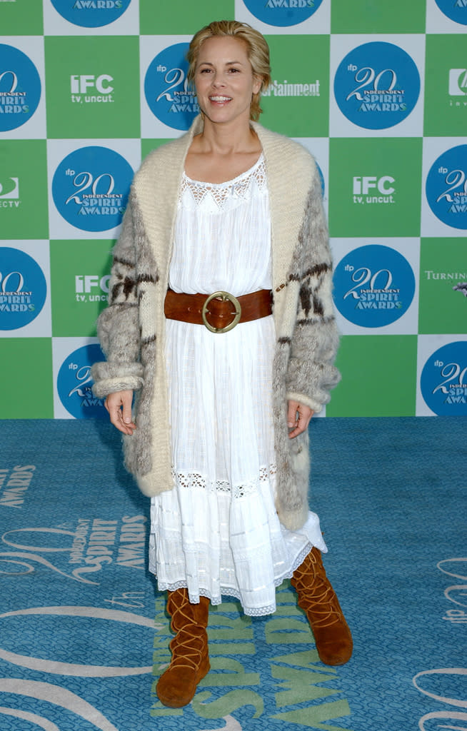 Maria Bello, 2005<br><br>Appropriate for a Renaissance faire, not the Indie Spirit Awards.