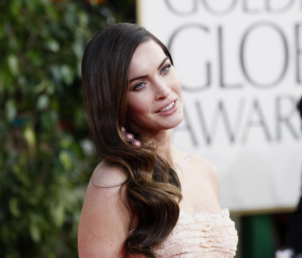 Actress Megan Fox arrives at the 70th annual Golden Globe Awards in Beverly Hills