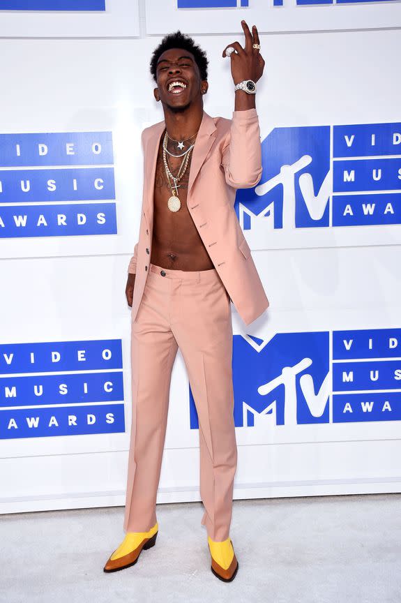 NEW YORK, NY - AUGUST 28: Recording artist Desiigner attends the 2016 MTV Video Music Awards at Madison Square Garden on August 28, 2016 in New York City. (Photo by Dimitrios Kambouris/WireImage)