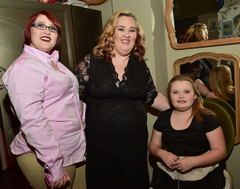 Here comes Mama June (center), seen here in January — in the midst of dropping an impressive 150 pounds. (Photo: Getty)