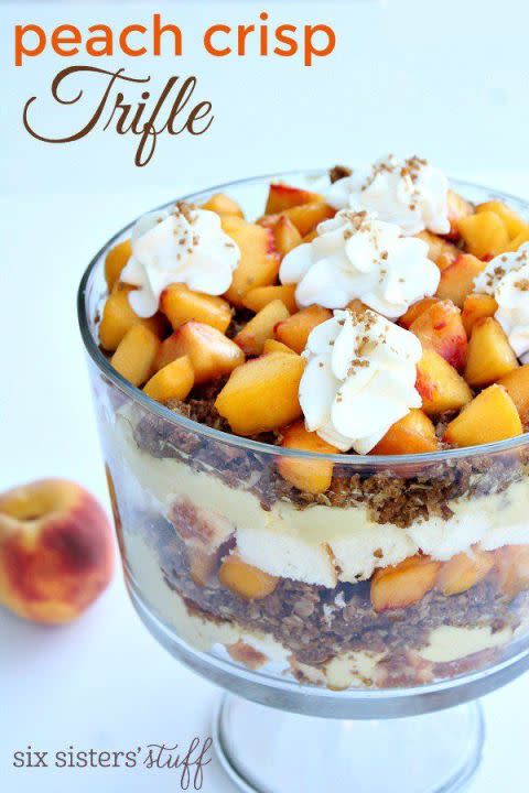 Peach Crisp Trifle