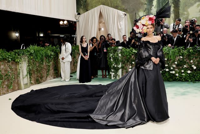 <p>Jamie McCarthy/Getty </p> Zendaya at 2024 Met Gala