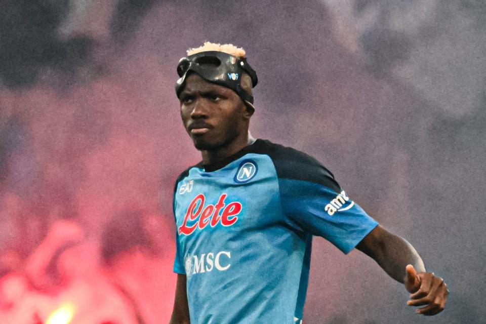 Victor Osimhen helped Napoli to win Italy’s Serie A in 2023 (AFP via Getty Images)