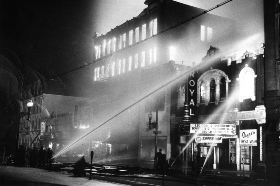 Orton Hotel fire, January 1949.