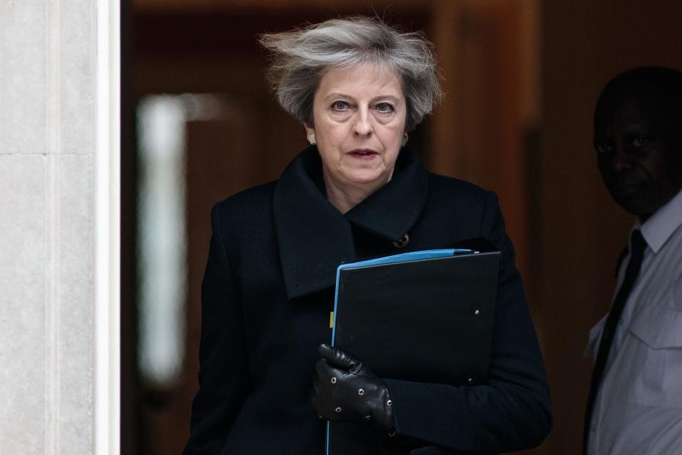 Theresa May the morning after Westminster terror attack