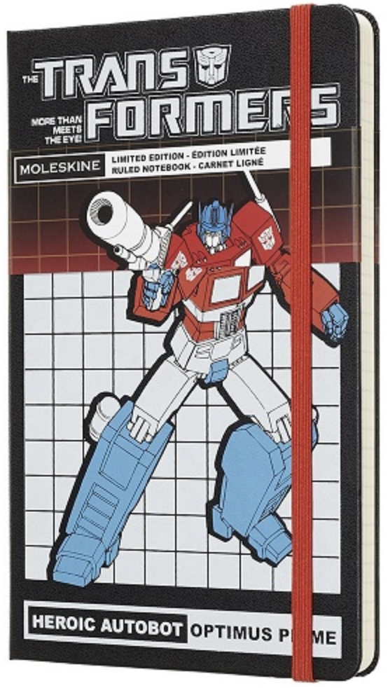 Moleskine X Transformers Optimus Prime, limited edition large ruled notebook