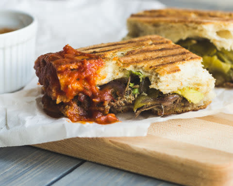 Southwestern Steak and Cheddar Panini