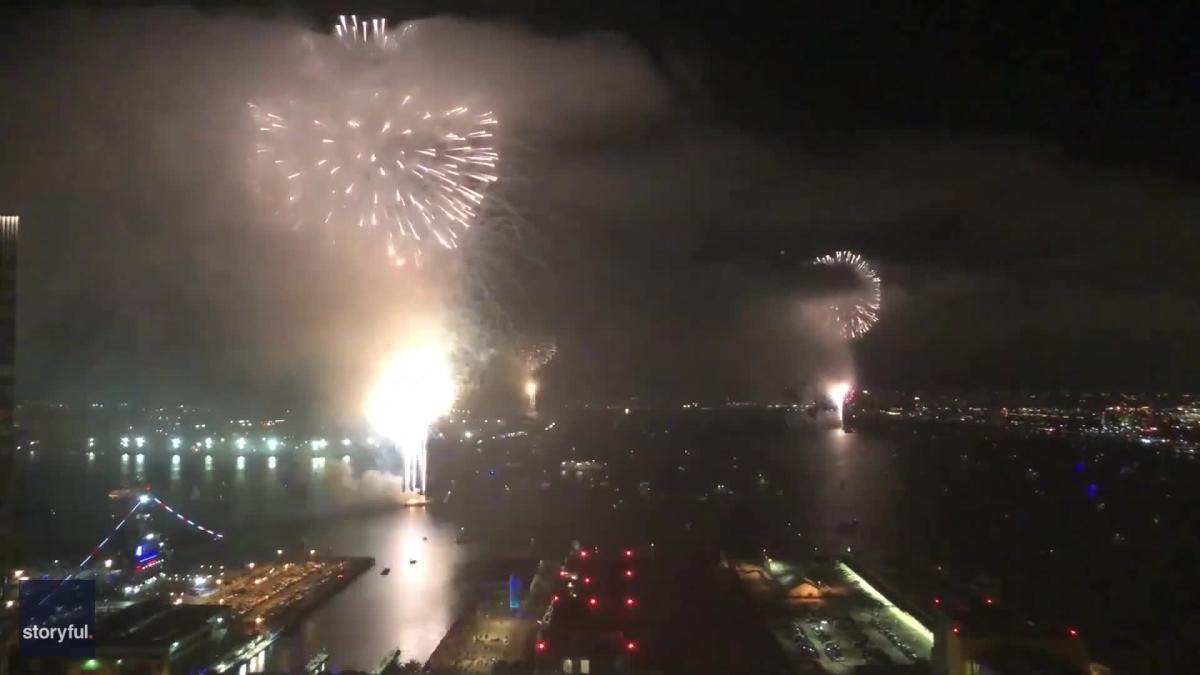 Fireworks Light Up Downtown San Diego as City Marks Independence Day