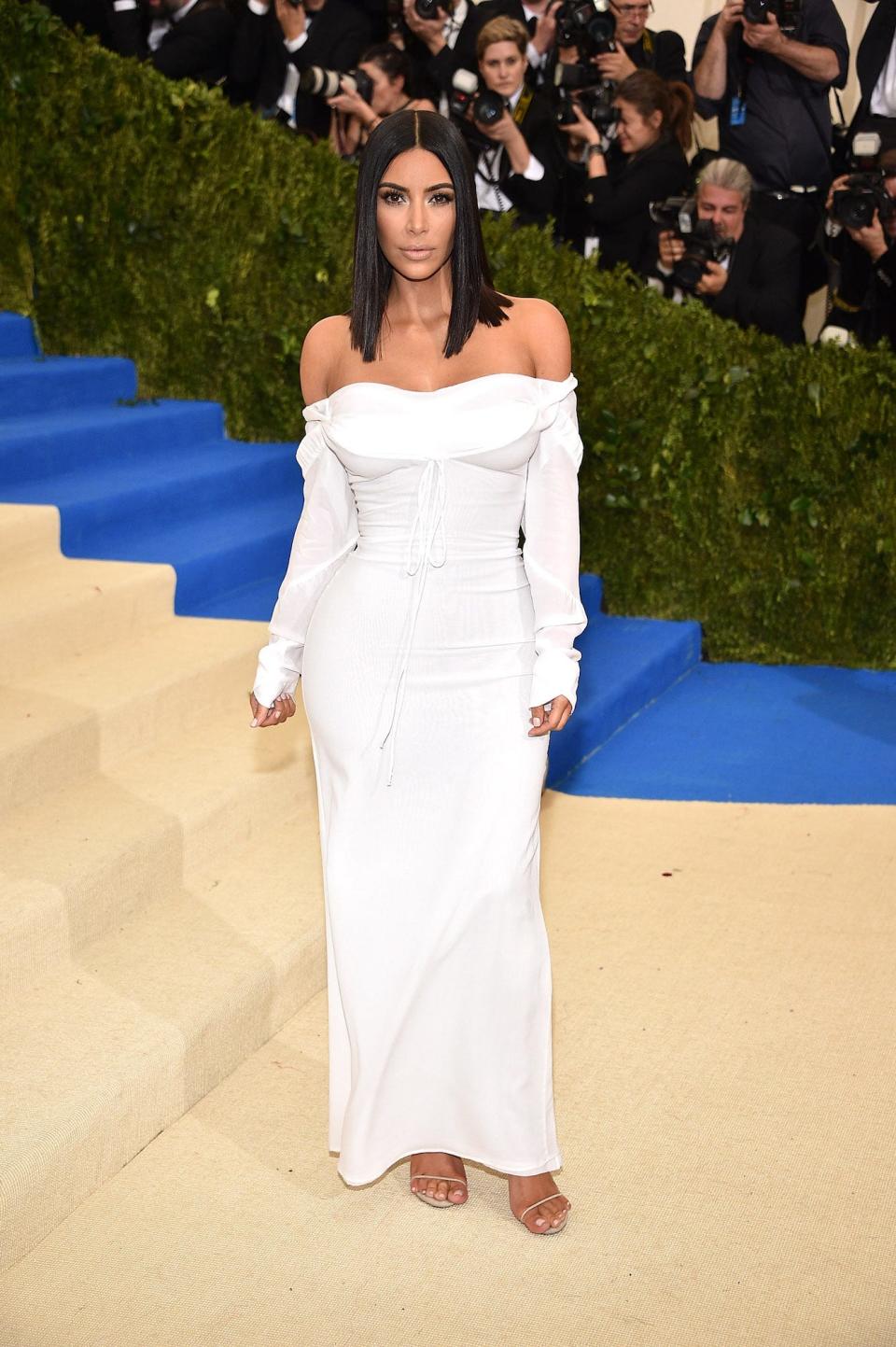 Kim Kardashian attends the 2017 Met Gala.