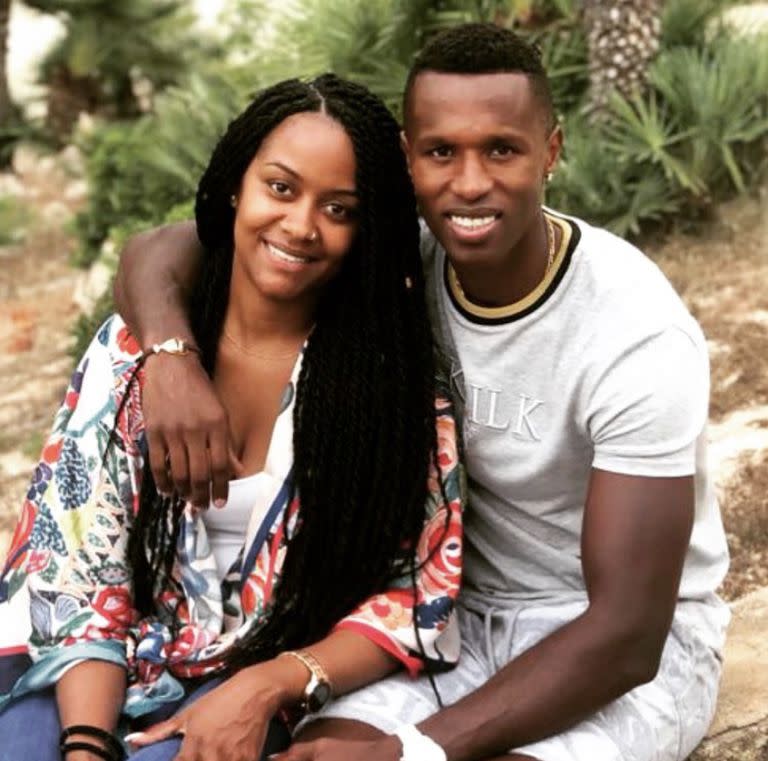 José Semedo junto a Soraia, su esposa y madre de sus hijos