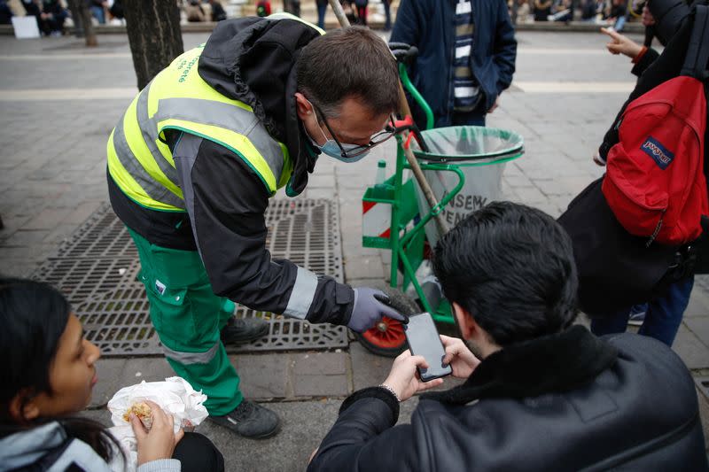 Paris street sweeper Ludovic Franceschet aka Ludovic_off who became a TikTok celebrity