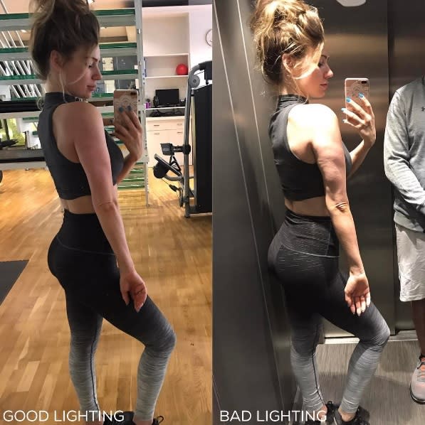 This model shows off her cellulite in different lighting, proves Instagram  pics are not what they always seem