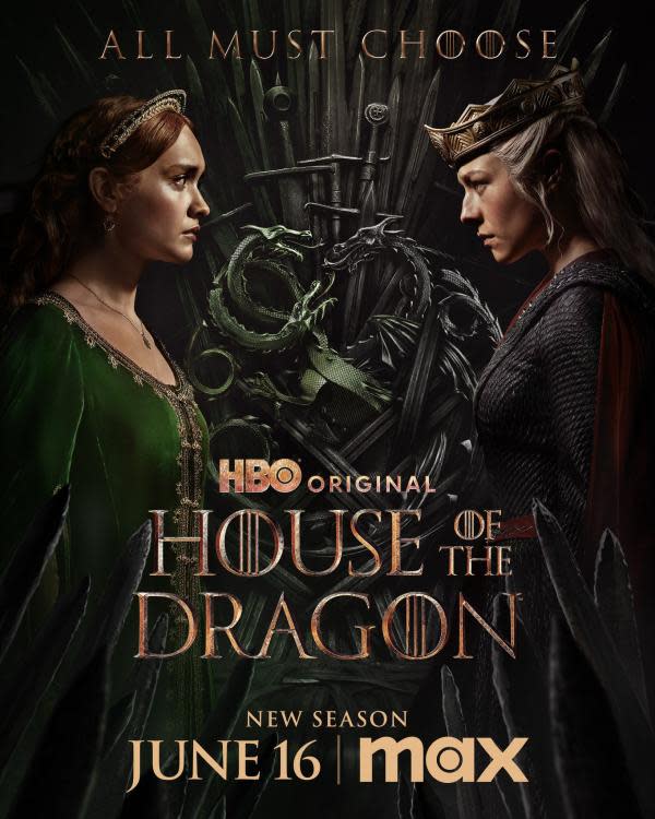 Póster de la temporada 2 de 'La Casa del Dragón' (imagen: HBO)