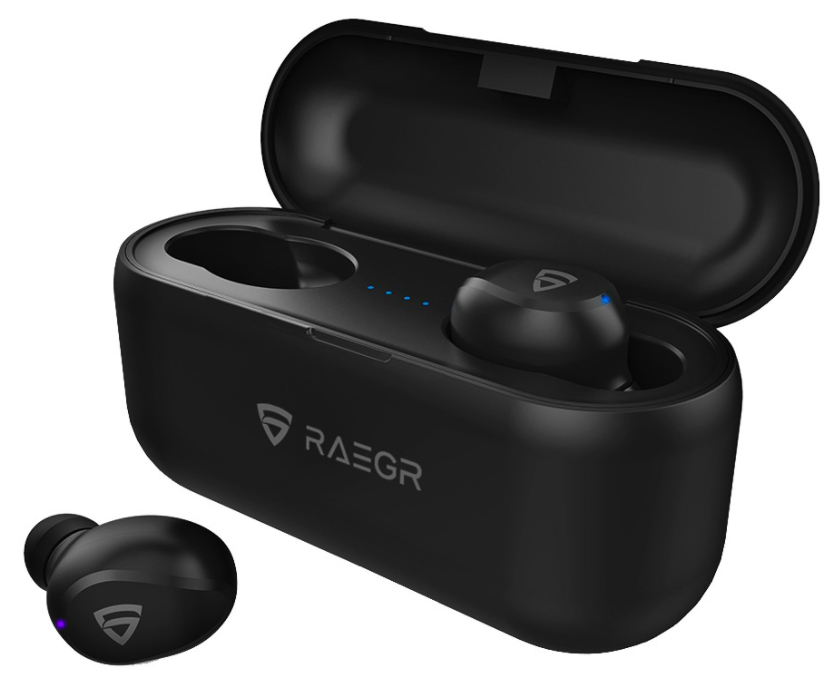 RAEGR - Unisex Black AirShots 700 TWS Wireless Earbuds
