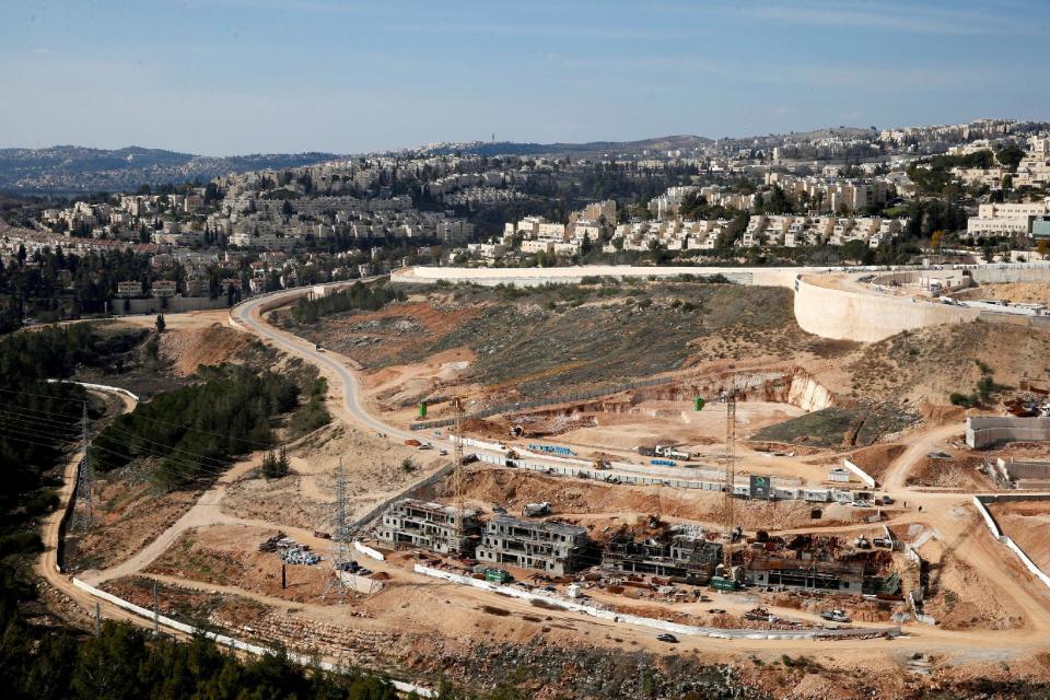 FILE PHOTO: A general view shows the Israeli settlement of Ramot in an area of the occupied West Bank that Israel annexed to Jerusalem January 22, 2017. REUTERS/Ronen Zvulun/File Photo