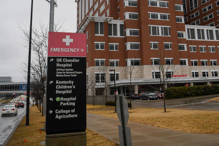 The emergency room at the University of Kentucky Hospital in Lexington, KY, U.S., February 7, 2018. REUTERS/Bryan Woolston/Files