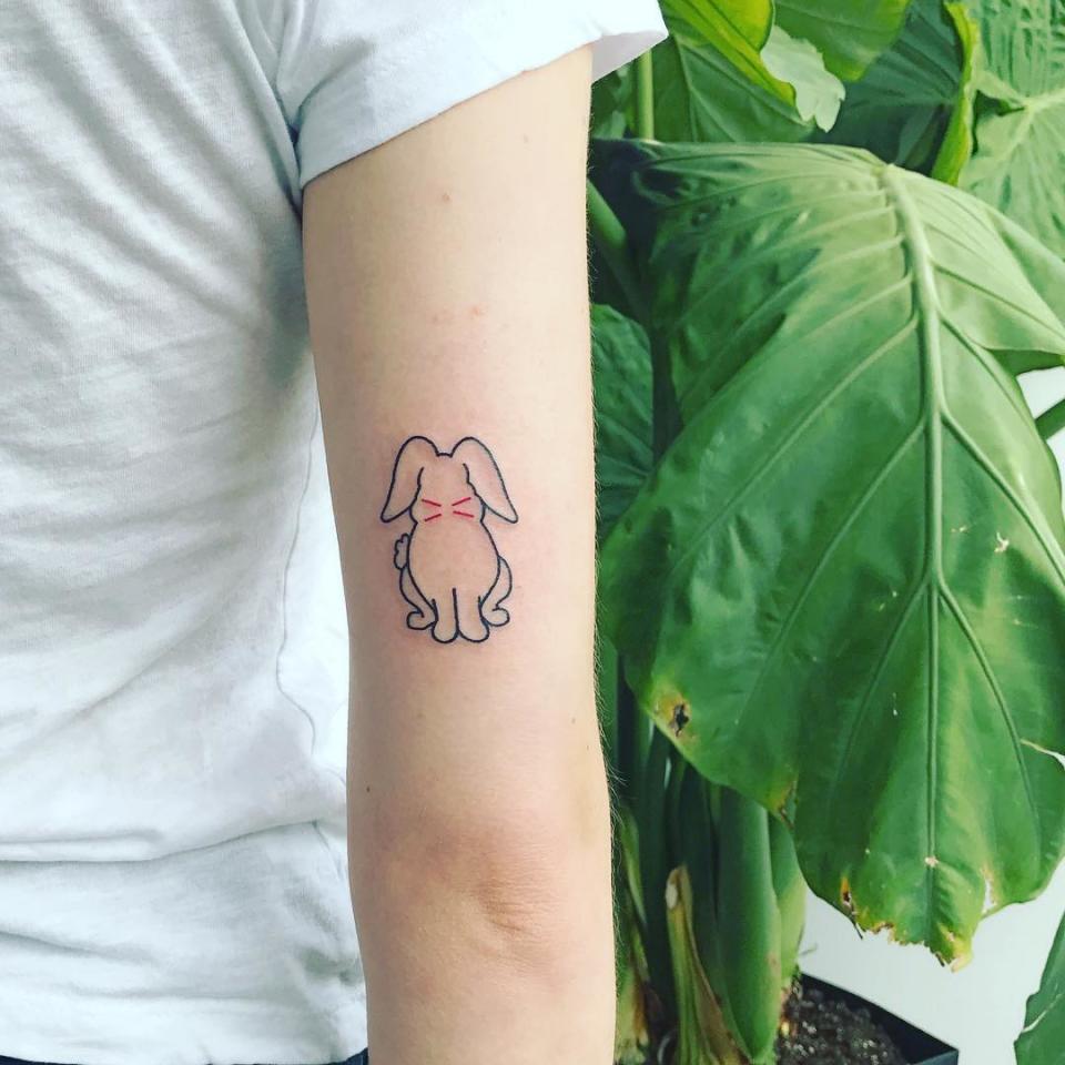 sophie turner rabbit tattoo instagram march 2018