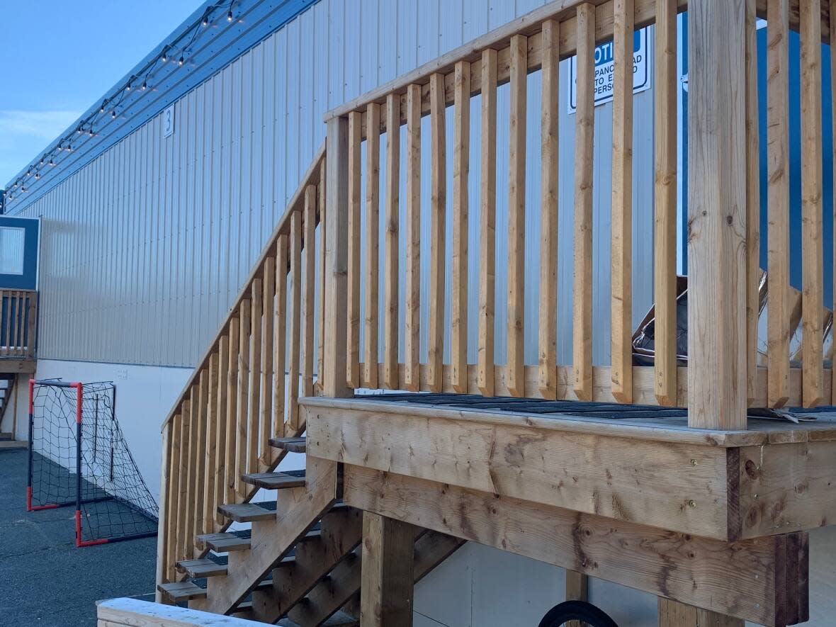 People began to move into the modular units at the Centennial Pool site in Halifax in June. (Robert Guertin/CBC - image credit)