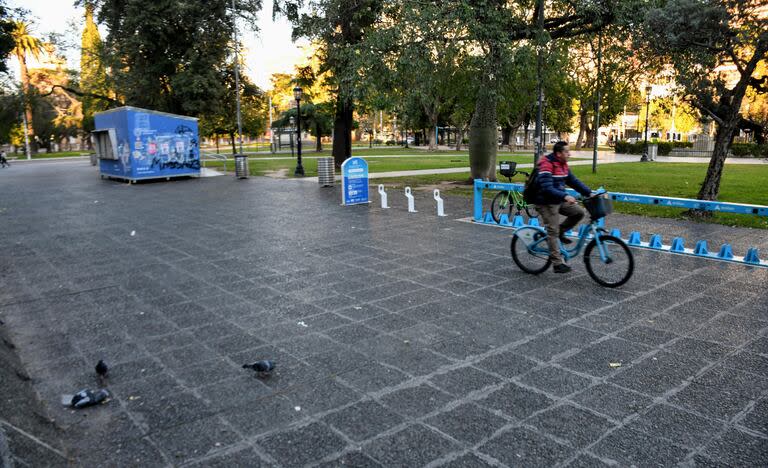 El panorama era similar al de un feriado o un domingo esta mañana en Rosario