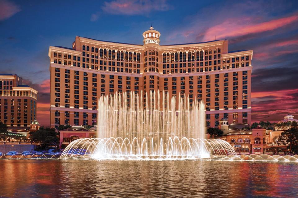 Exterior of the Bellagio in Vegas