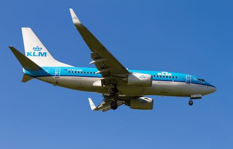 KLM plane - Credit: Getty