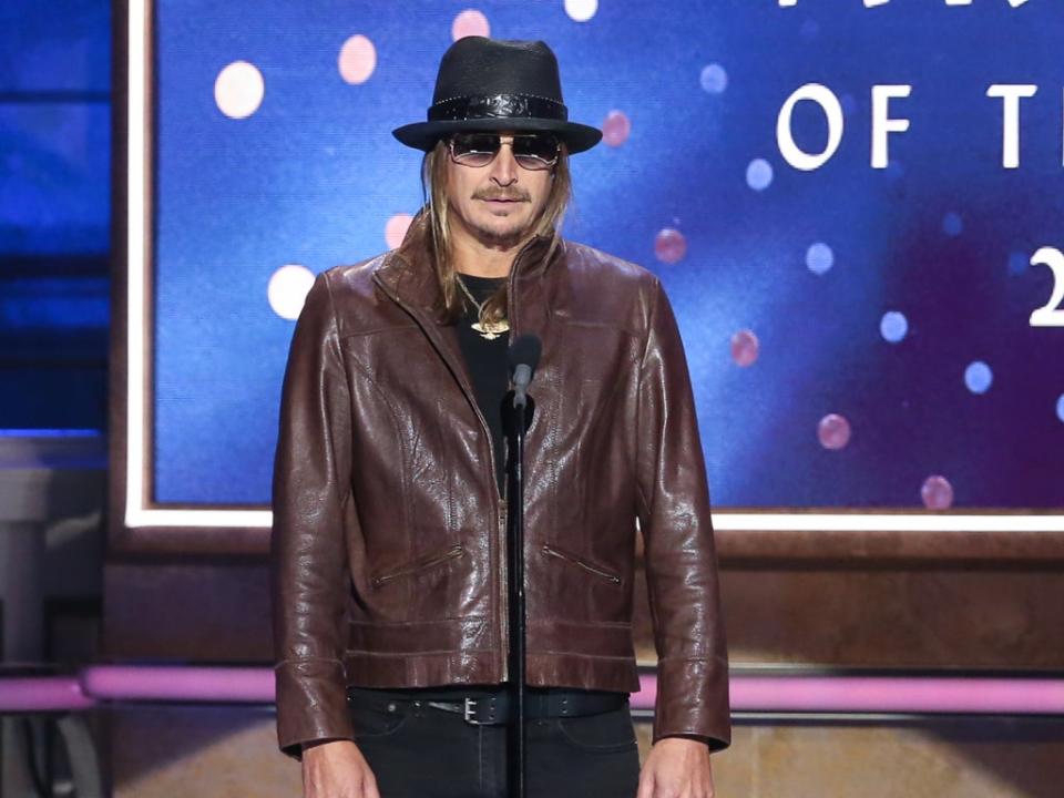 Kid Rock has been criticised over his views on Covid vaccines, ‘offended’ millennials, and homosexuality (Terry Wyatt/Getty Images)