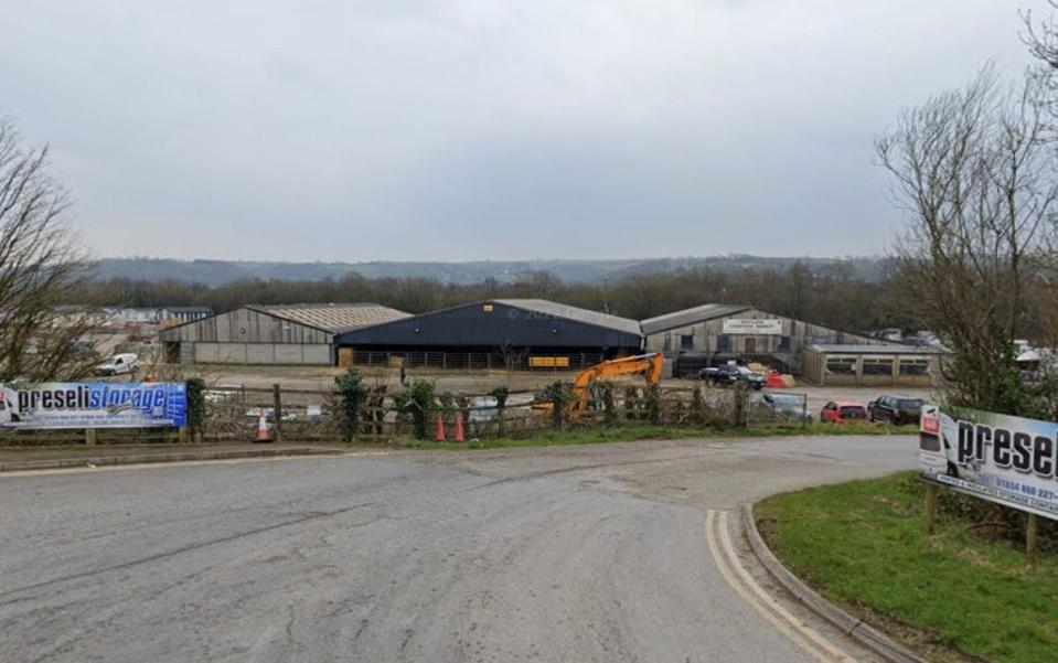 Mr Evans was airlifted to hospital in Cardiff from Whitland livestock market in Carmarthenshire