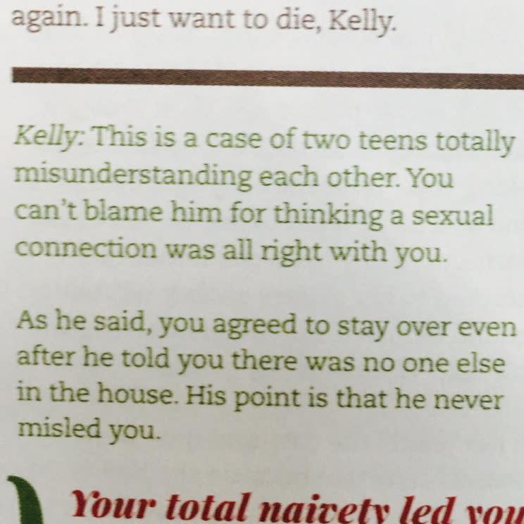 Kelly advice 2