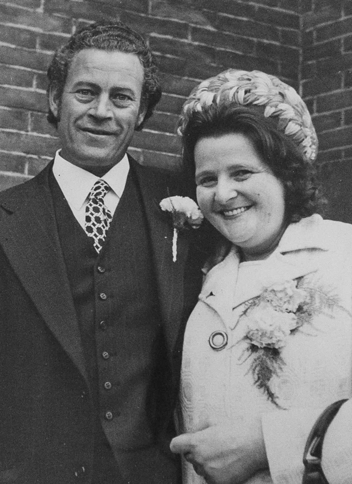 Maureen Gilbert with husband Jack Gilbert on their wedding day, 1975 (Courtesy Gilbert family / SWNS)