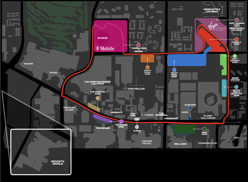 Las Vegas Grand Prix - Circuit Map - 2023