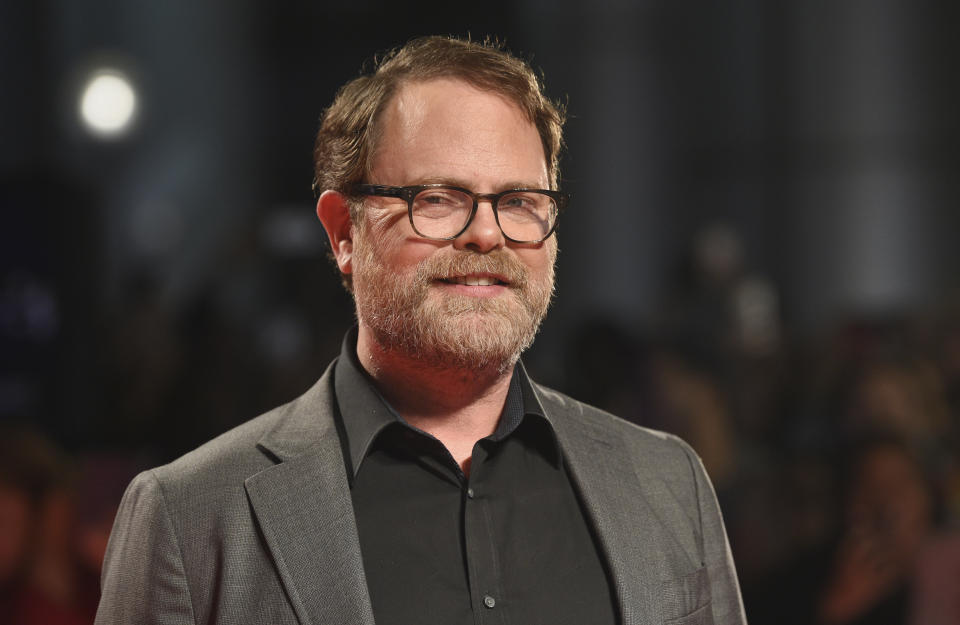 Rainn Wilson attends the premiere for "Blackbird" on day two of the Toronto International Film Festival at the Roy Thomson Hall on Friday, Sept. 6, 2019, in Toronto. (Photo by Evan Agostini/Invision/AP)