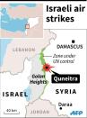 Israeli air strike in Golan Heights