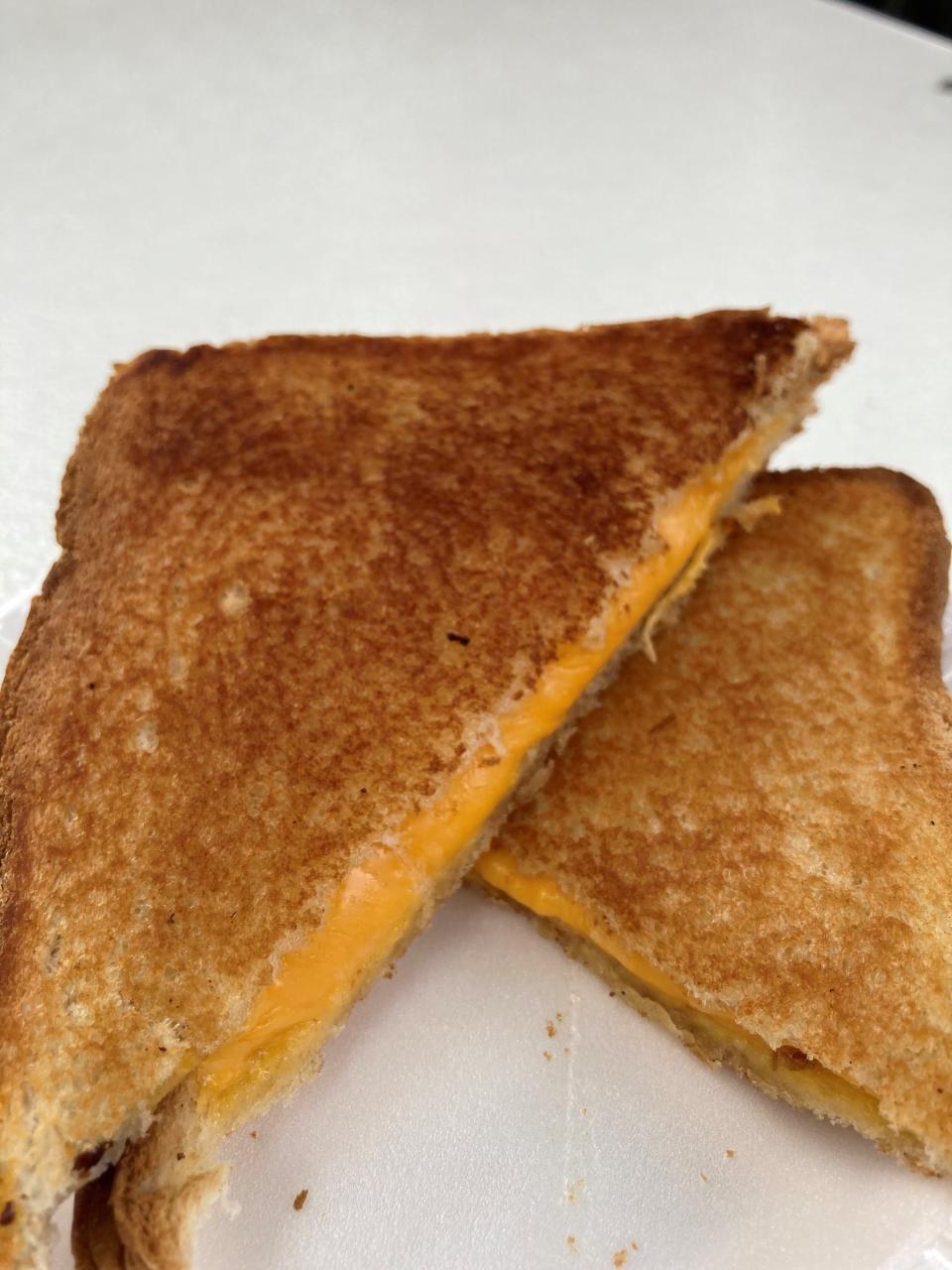 This grilled cheese sandwich from the Vineland Methodist food booth is an affordable option for vegetarians and carnivores alike.