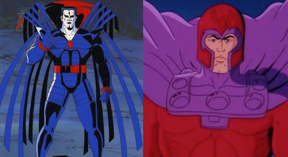 Mister Sinister and Magneto, as they appeared in X-Men: The Animated Series from 1992-1997.