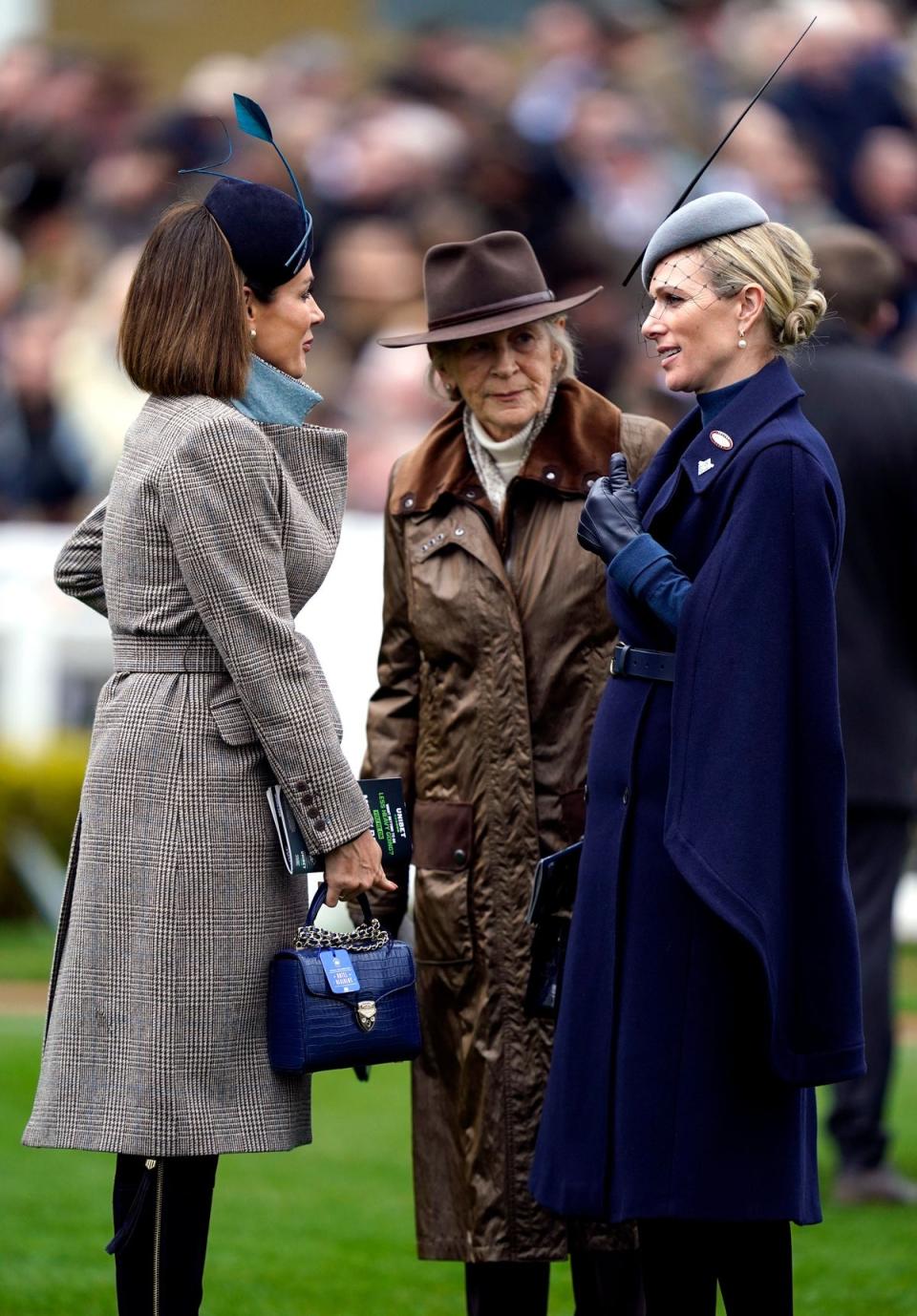 Zara Tindall and friends at the Cheltenham Festival (Andrew Matthews/PA Wire)