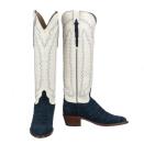 <p><strong>Lucchese</strong></p><p>lucchese.com</p><p><strong>$2495.00</strong></p><p>No fall boot collection is complete without a pair of cowboy boots from the Texas-based brand Lucchese, and this navy and cream knee-high style with a croc-effect and intricate stitch pattern will get so much use.</p>