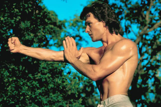 <p>Mgm/Ua/Kobal/Shutterstock</p> Patrick Swayze in 'Road House'