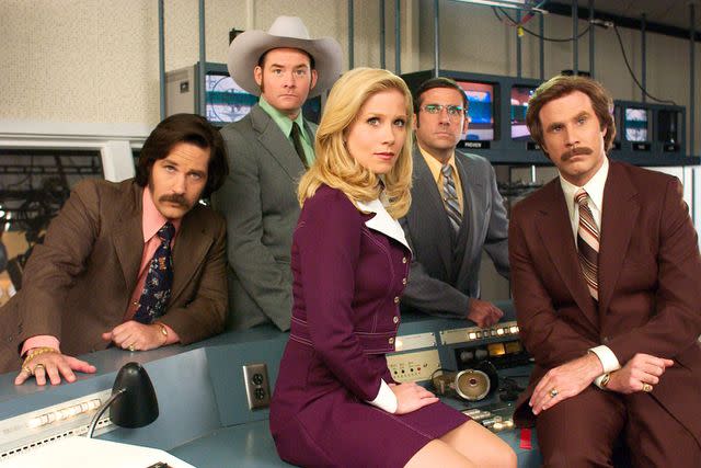 <p>Photo by Moviestore/Shutterstock</p> The cast of 'Anchorman: The Legend of Ron Burgundy' (2004)