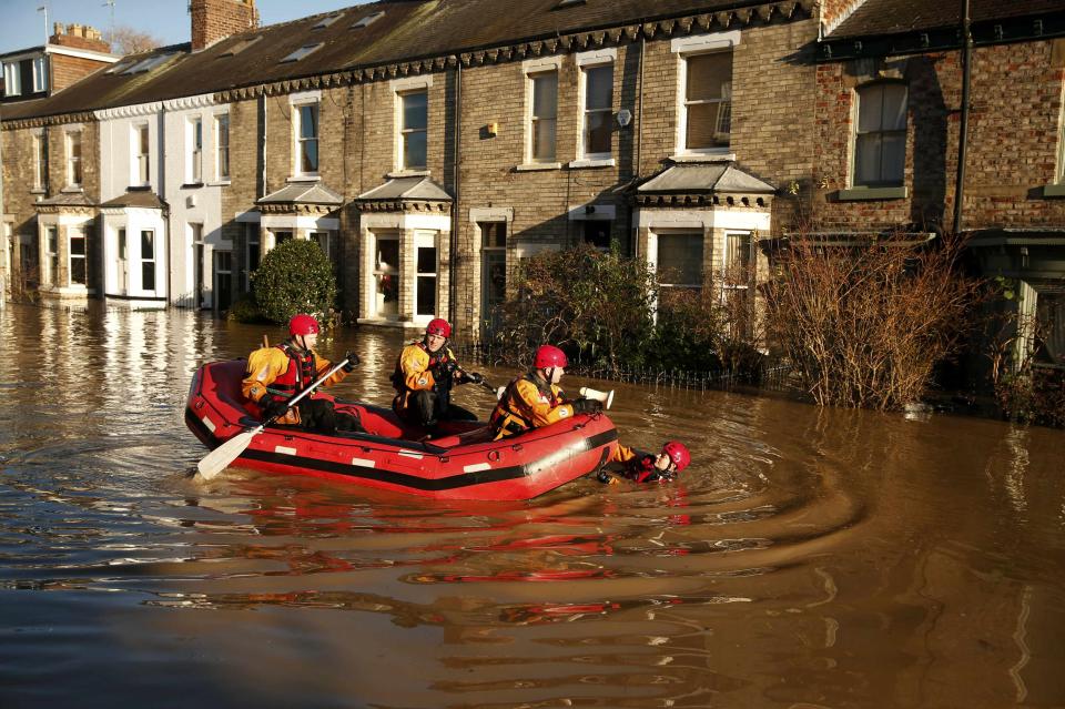 Severe flooding in northern England