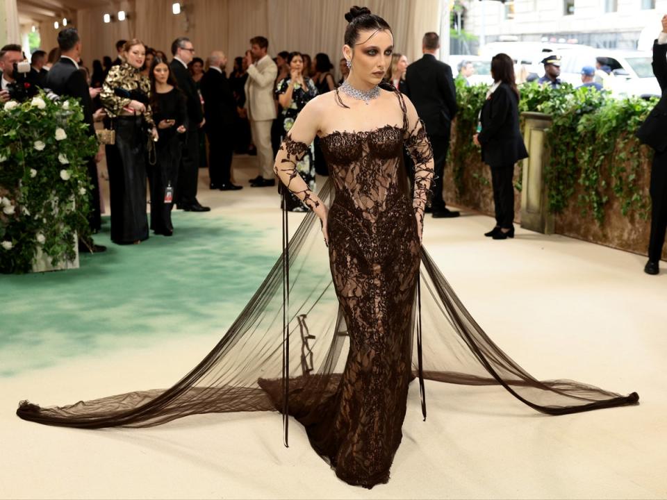 Emma Chamberlain attends The 2024 Met Gala Celebrating “Sleeping Beauties: Reawakening Fashion” at The Metropolitan Museum of Art on 6 May 2024 in New York City. (Getty Images for The Met Museum/)