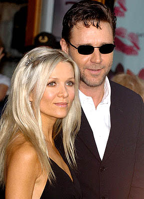 Danielle Spencer and Russell Crowe at the LA premiere of Universal's Cinderella Man