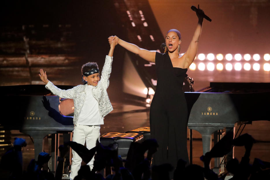 Egypt Daoud Dean and Alicia KeysiHeartRadio Music Awards, Show, Microsoft Theater, Los Angeles, USA - 14 Mar 2019