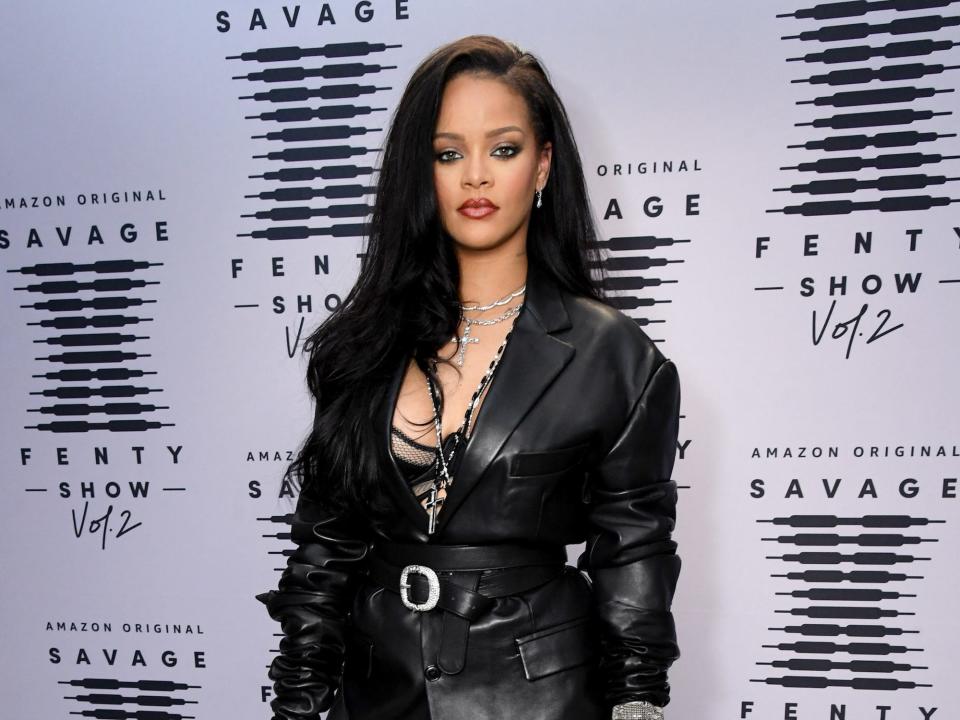 Rihanna attends the second press day for Rihanna's Savage X Fenty Show Vol. 2 on October 2, 2020.