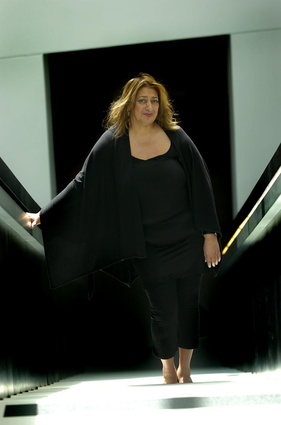 Architect Zaha Hadid at the Contemporary Arts Center in 2006.